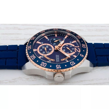 G-U-E-S-S WATCH W0798G2 DARK BLUE&SILVER FOR MEN