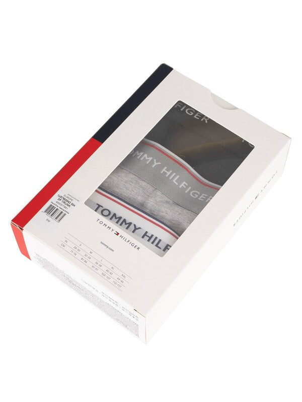 T.O.M.M.Y H.I.L.F.I.G.E.R Premium Essentials Cotton Stretch Truck Pack Of 3 boxers Black/Grey Heather/White