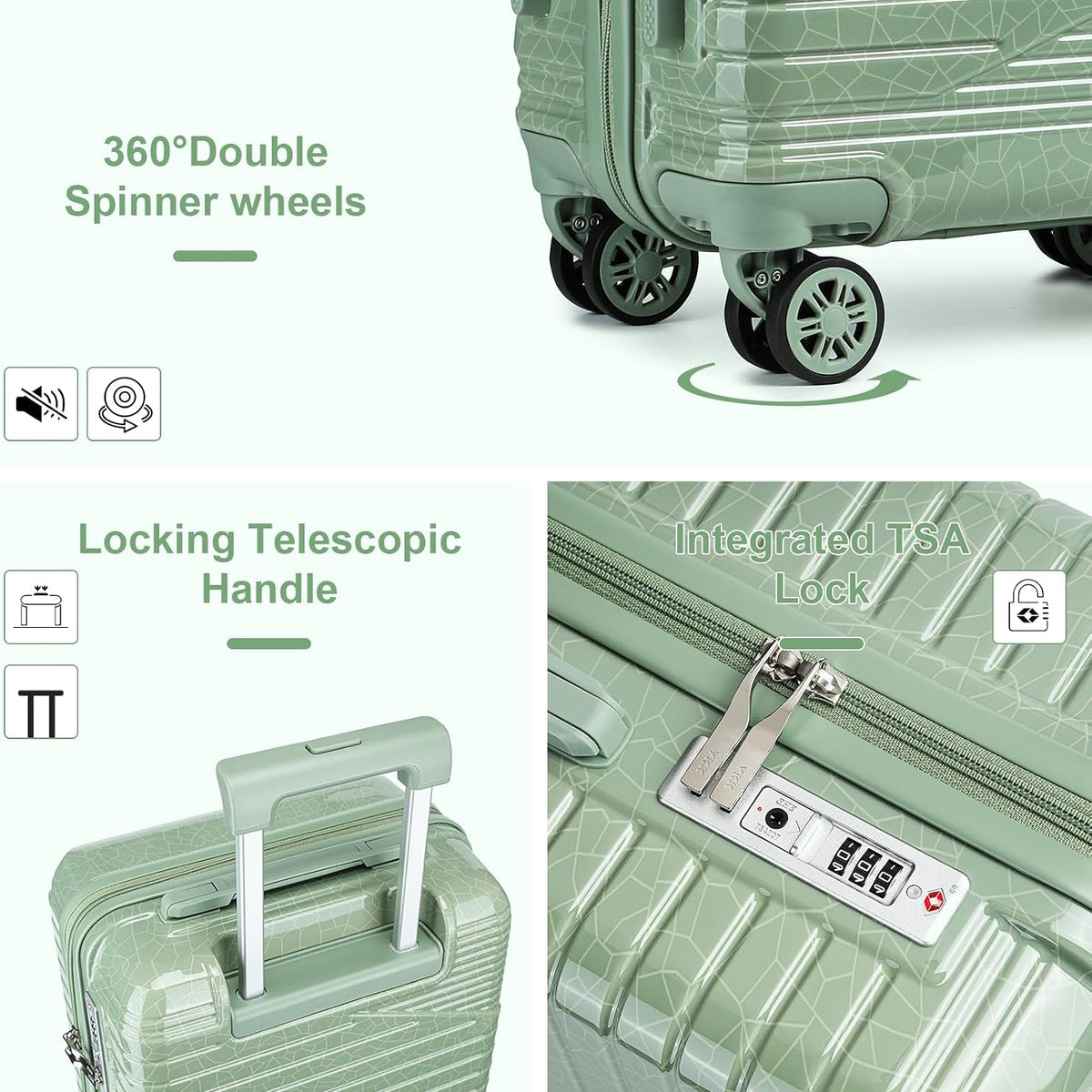 S-E-A C-H-O-I-C-E LUGGAGE BAG GEYAO  GREEN (40L)
