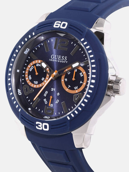 G-U-E-S-S Watch W0967G2 DARK BLUE & SILVER FOR MEN
