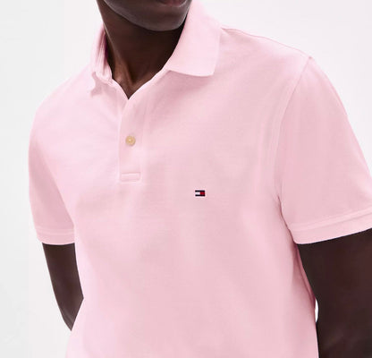 T.O.m-M.Y H.I.L.F.I.G.E.R Polo THE ORIGINAL FITTED PIQUE SS RUGGER Pink/Black