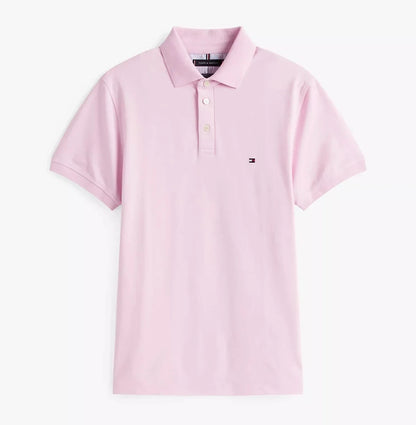 T.O.m-M.Y H.I.L.F.I.G.E.R Polo THE ORIGINAL FITTED PIQUE SS RUGGER Pink/Black