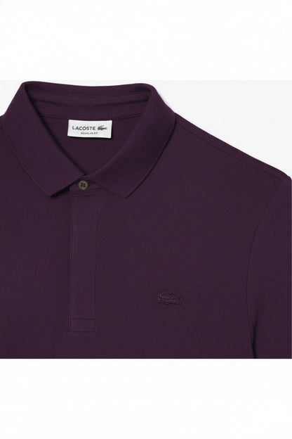 L.a.C.O-S.T.E P.O.L.O shirt Slim Fit Paris Stretch Pique Polo Shirt Light Green/Blue/Green/Purple/Light Blue/Navy Blue