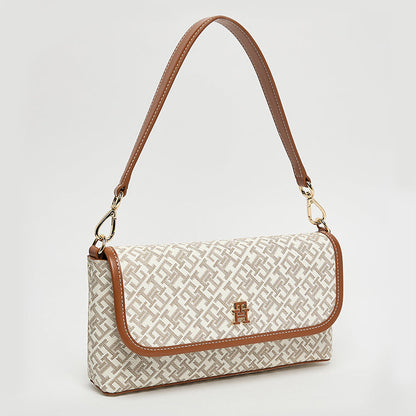 T-o.m-m.y H.i-l.f-i.g-e.r Monoplay Flap Shoulder Bag BEIGE FOR WOMEN