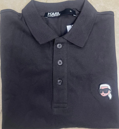 K.a.R.L L.A.G.E.R.F.E.L.D Polo Shirt (White / Gray)