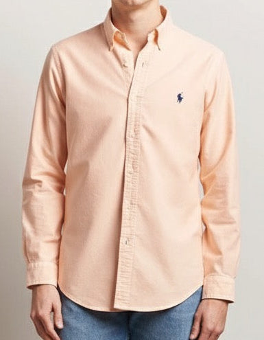P.o.L.O R.A.L.P.H L.A.U-R.E.N Garment-Dyed Oxford Shirt Custom Fit Amber