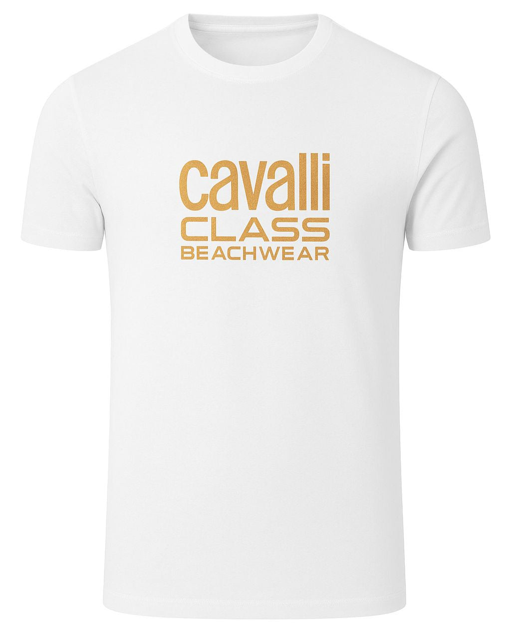 C.A.V-A.L.L.I C.L.A.S.S T-shirt White/Blue/Black - Gold