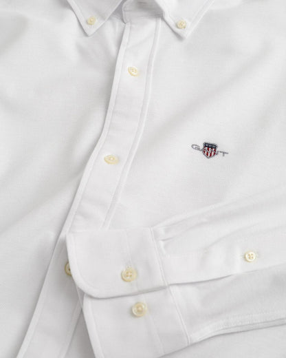 G.a-N.T Reg Jersey Pique shirt White