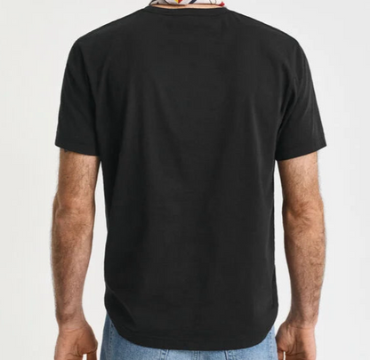 G.a-n.t Reg Shield SS t-shirt White/Black