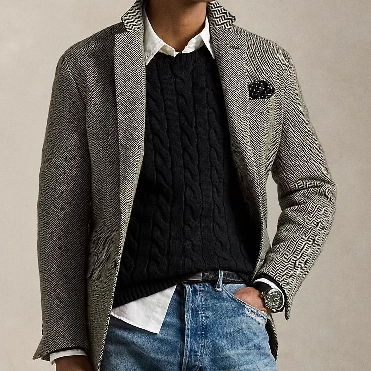 P.o-L.O R.A-L.P.H L.A.U-R.E.N Cable-Knit Cotton Jumper Black Custom Slim Fit