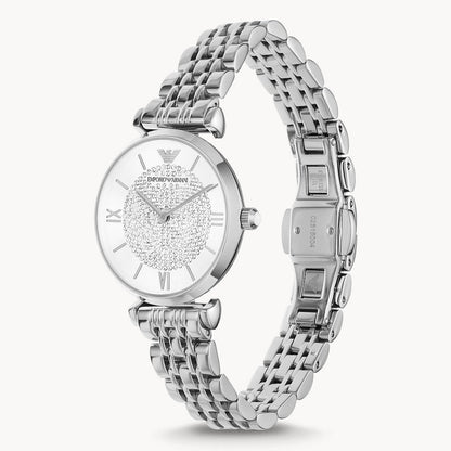 E.M-P.O.R-I.O A.R.M-A.N.I WATCH AR1925 SILVER FOR WOMEN