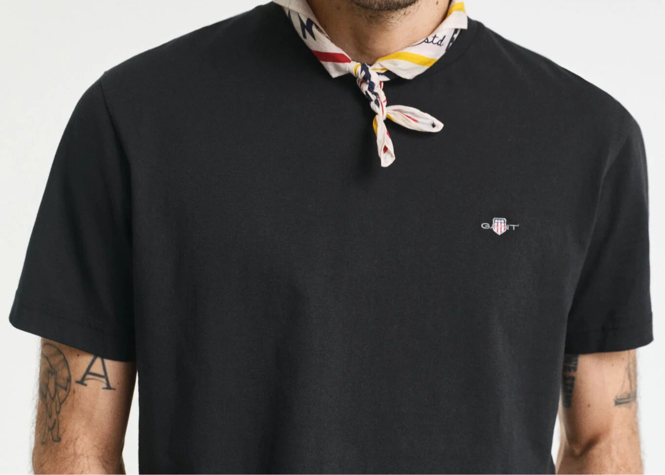 G.a-n.t Reg Shield SS t-shirt White/Black