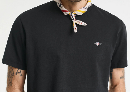 G.a-n.t Reg Shield SS t-shirt White/Black