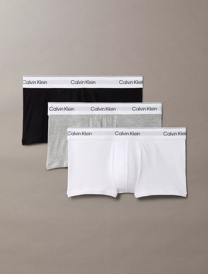 C.a-L.V.I.N. K.L.E/I.N. Icon Cotton Stretch 3-Pack Low Rise Trunks (Multi Color)