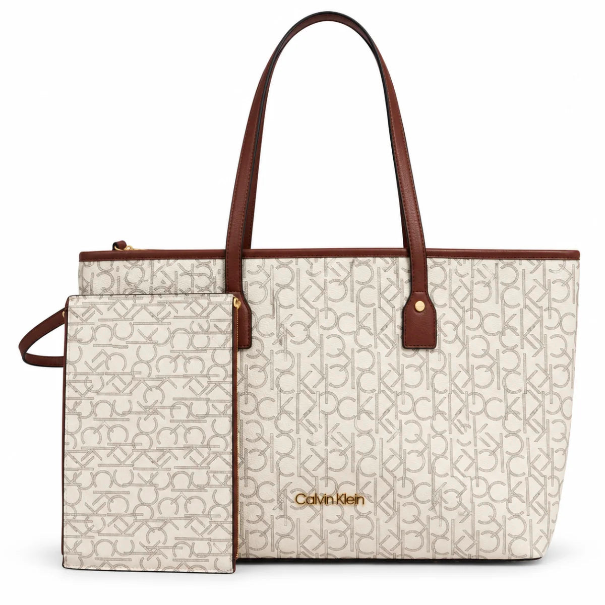 CALVIN KLEIN SHOULDER BAG OFF WHITE MONOGRAM FOR WOMEN in Egypt
