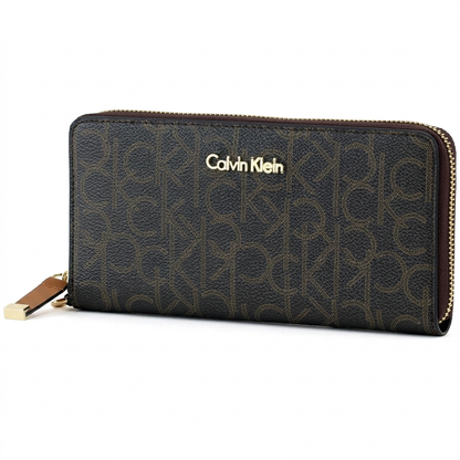 CALVIN KLEIN WALLET BROWN MONOGRAM FOR WOMEN in Egypt
