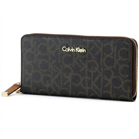 CALVIN KLEIN WALLET BROWN MONOGRAM FOR WOMEN in Egypt
