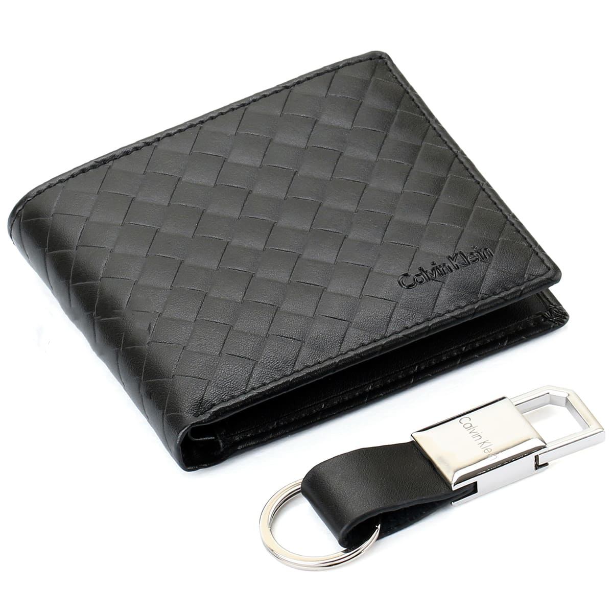 CALVIN KLEIN WALLET&KEY CHAIN BLACK FOR MEN in Egypt