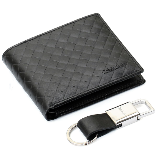 CALVIN KLEIN WALLET&KEY CHAIN BLACK FOR MEN in Egypt