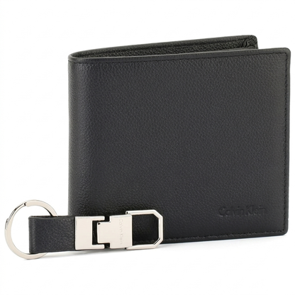 CALVIN KLEIN WALLET&KEY CHAIN BLACK FOR MEN in Egypt