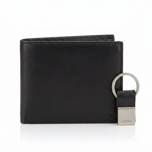 CALVIN KLEIN WALLET&KEY CHAIN BLACK FOR MEN in Egypt