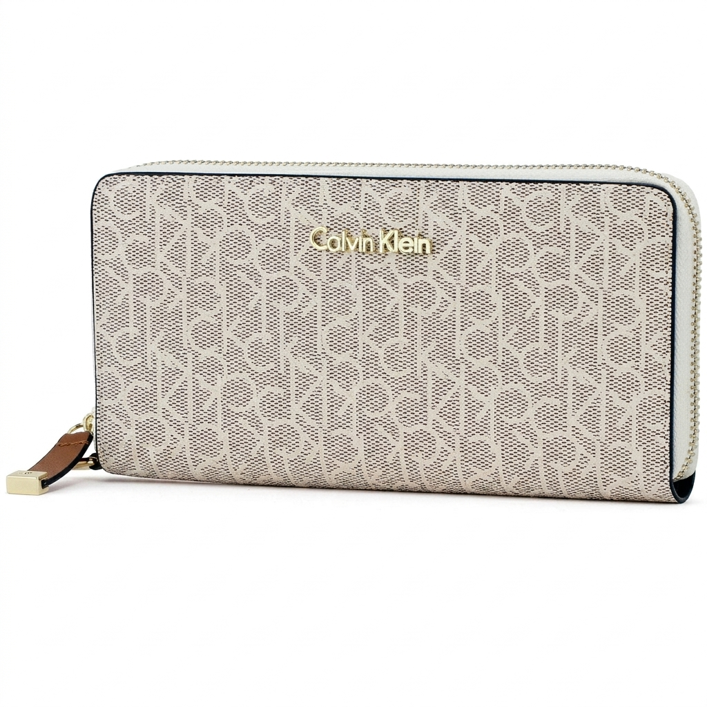 CALVIN KLEIN WALLET OFF WHITE MONOGRAM FOR WOMEN in Egypt