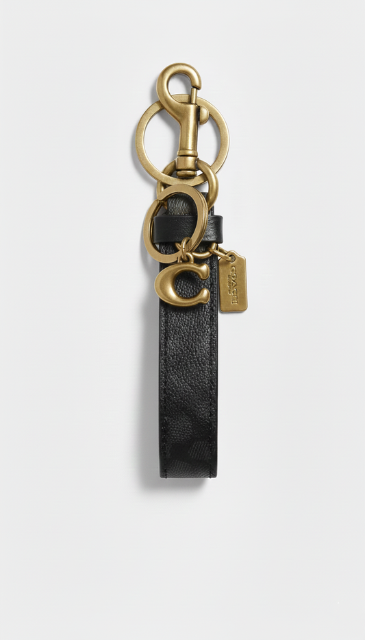 C-O-A-C-H Loop Key Fob In Signature Canvas