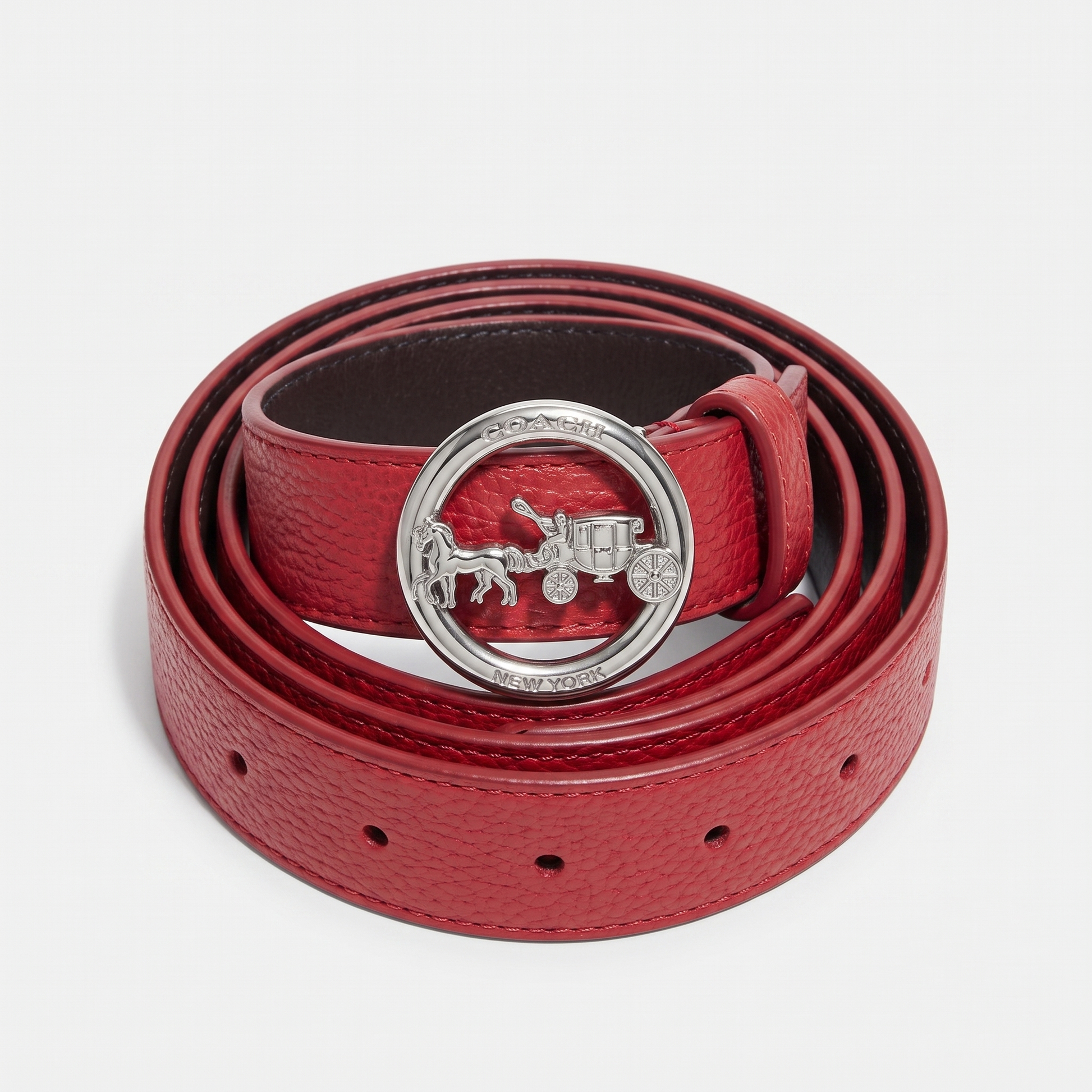 COACH BELT F78181 MAROON FOR WOMEN in Egypt
