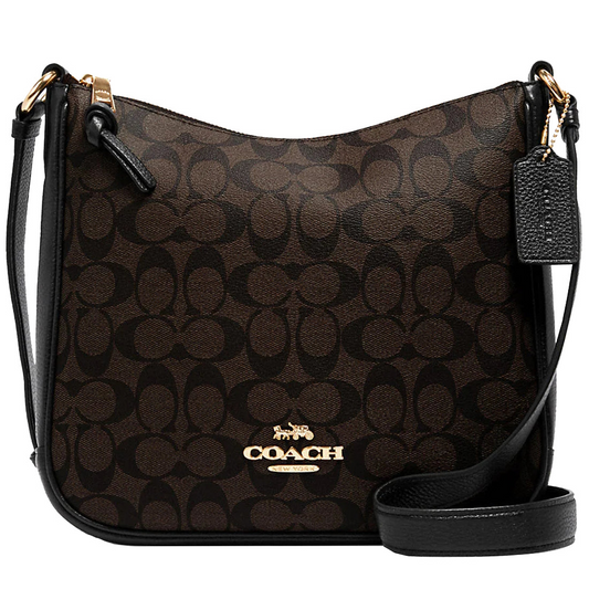 COACH CROSSBODY BAG C1649 BROWN&BLACK FOR WOMEN in Egypt