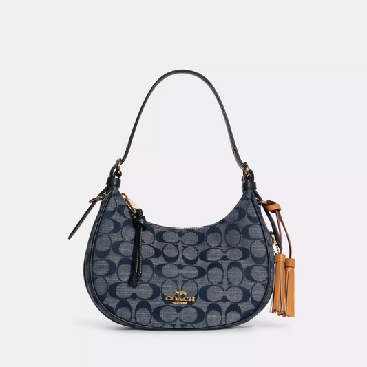 COACH CROSSBODY BAG C8163 LNDIGO&BLACK MONOGRAM FOR WOMEN in Egypt