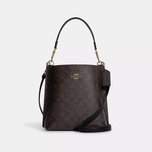 COACH CROSSBODY BAG CA582 BROWN&BLACK MONOGRAM FOR WOMEN in Egypt
