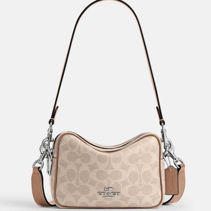 COACH CROSSBODY BAG CEK69 BEIGE MONOGRAM FOR WOMEN in Egypt