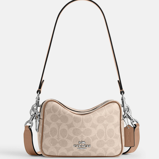 COACH CROSSBODY BAG CEK69 BEIGE MONOGRAM FOR WOMEN in Egypt