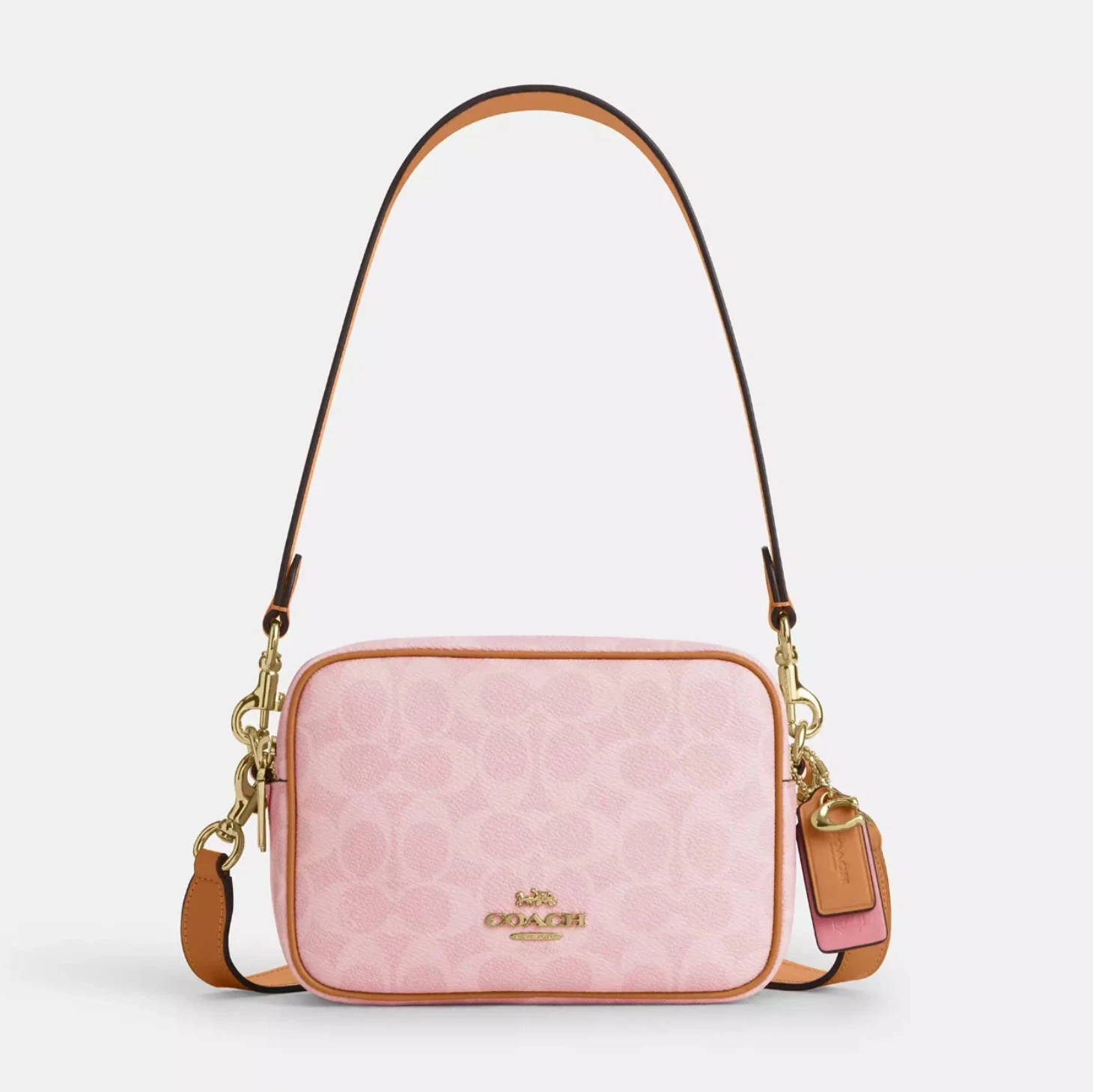 COACH CROSSBODY BAG CEK74 PINK MONOGRAM FOR WOMEN in Egypt