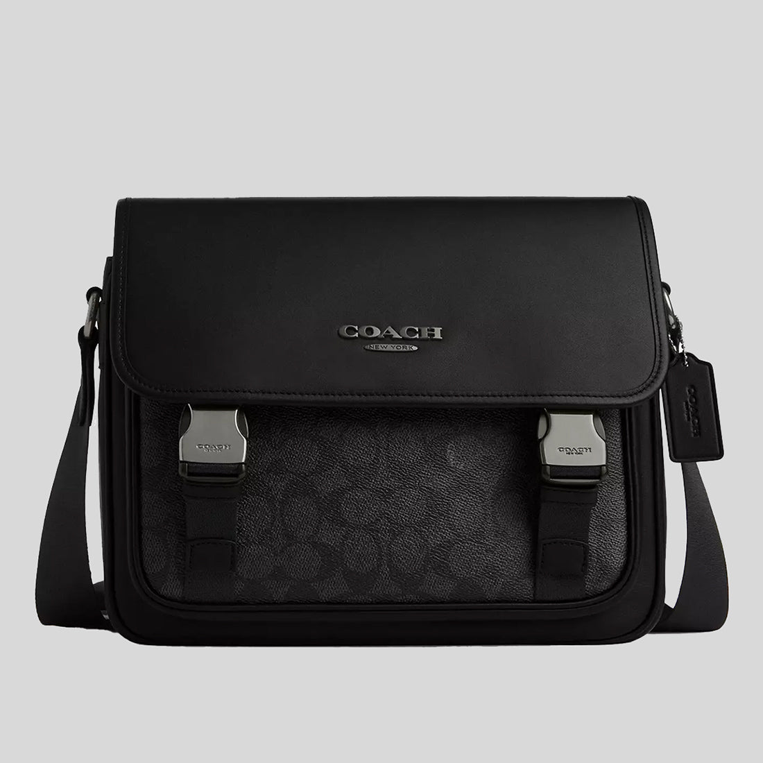 COACH CROSSBODY BAG CT716 BLACK&BLACK MONOGRAM FOR MEN in Egypt