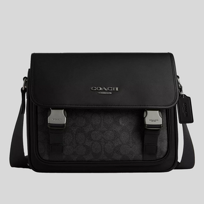 COACH CROSSBODY BAG CT716 BLACK&BLACK MONOGRAM FOR MEN in Egypt