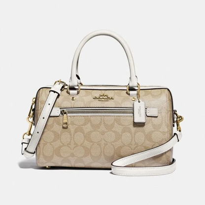 COACH CROSSBODY BAG F83607 BEIGE MONOGRAM&WHITE FOR WOMEN in Egypt