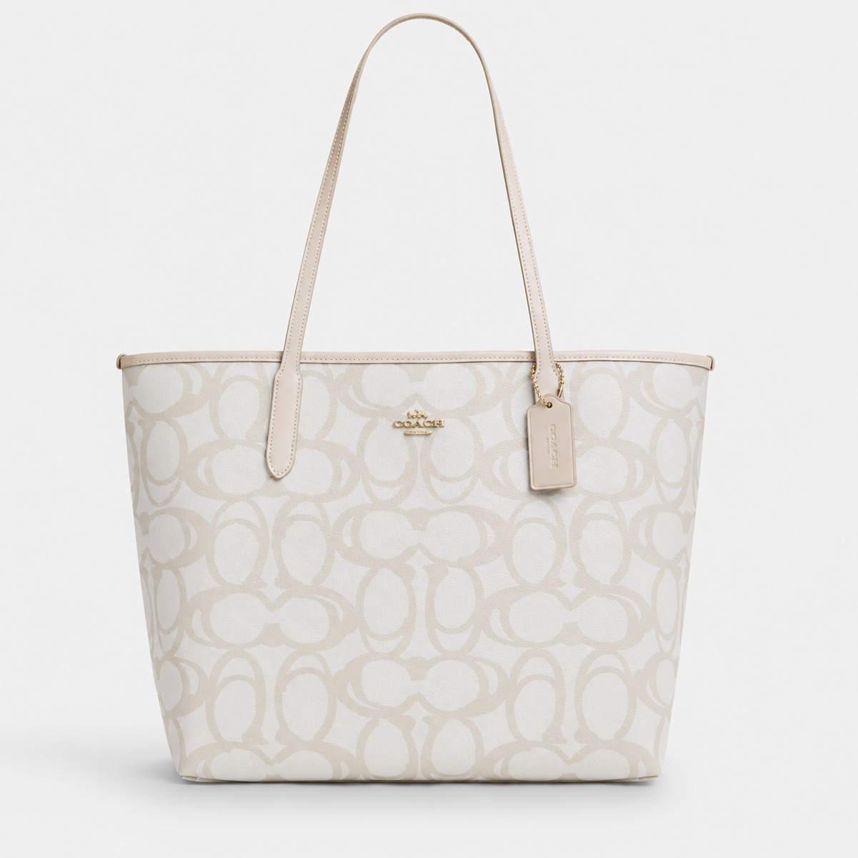 COACH SHOULDER BAG CBH89 BEIGE(IVORY)MONOGRAM FOR WOMEN in Egypt