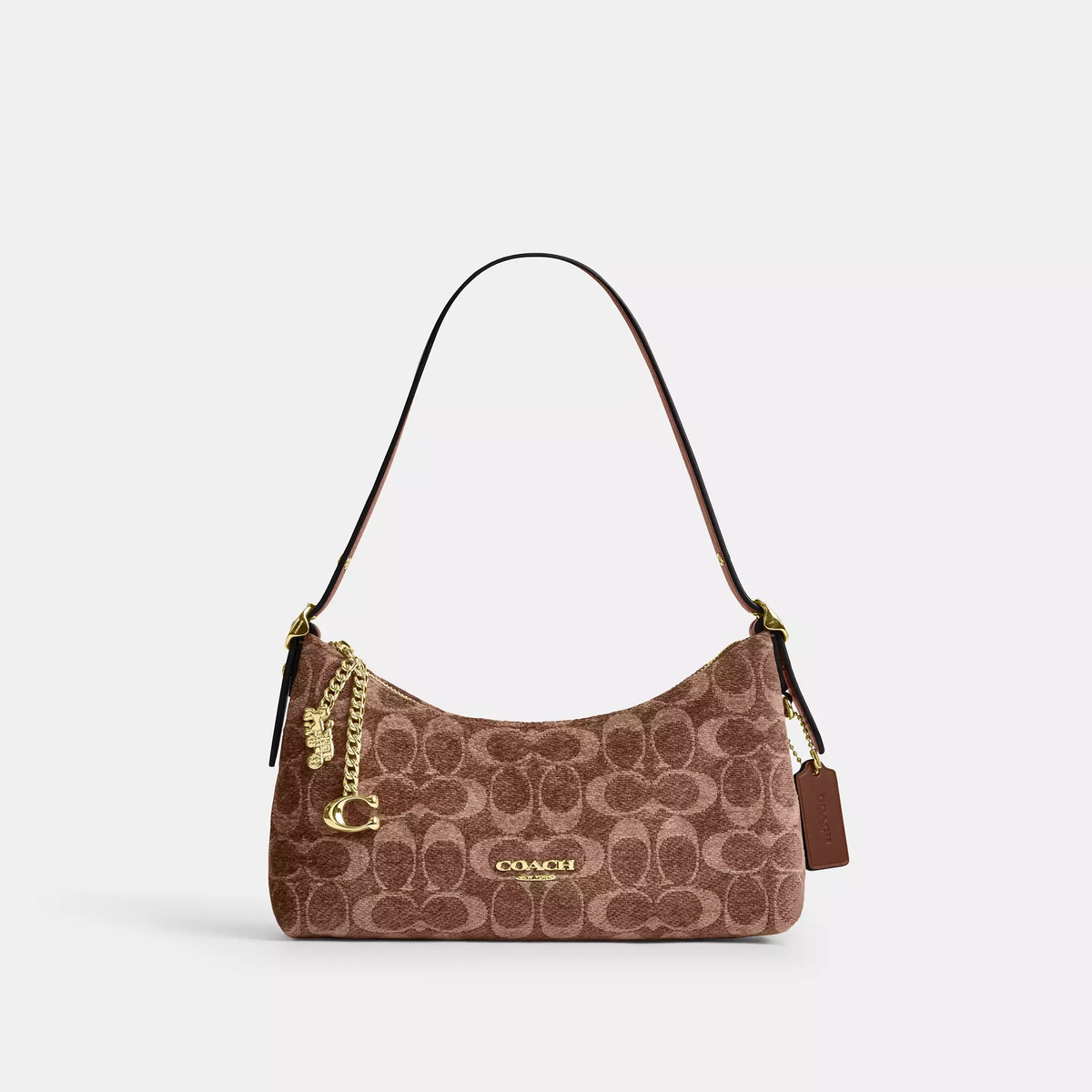 COACH SHOULDER BAG CFN74 BROWN MONOGRAM FOR WOMEN in Egypt