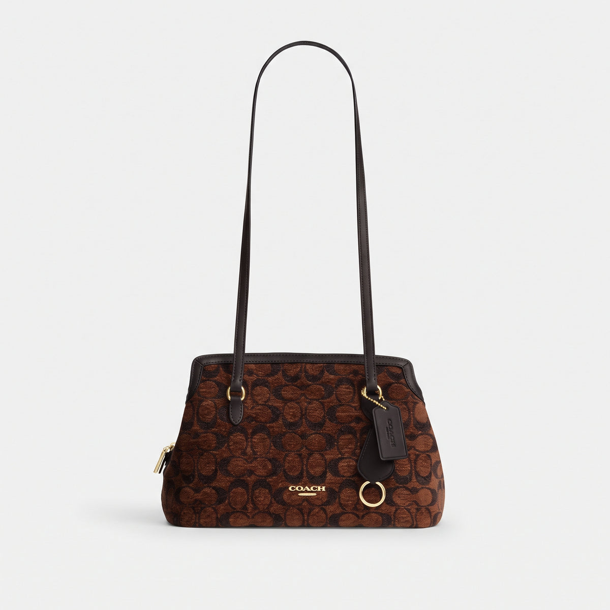 COACH SHOULDER BAG CFP36 BROWN MONOGRAM FOR WOMEN in Egypt