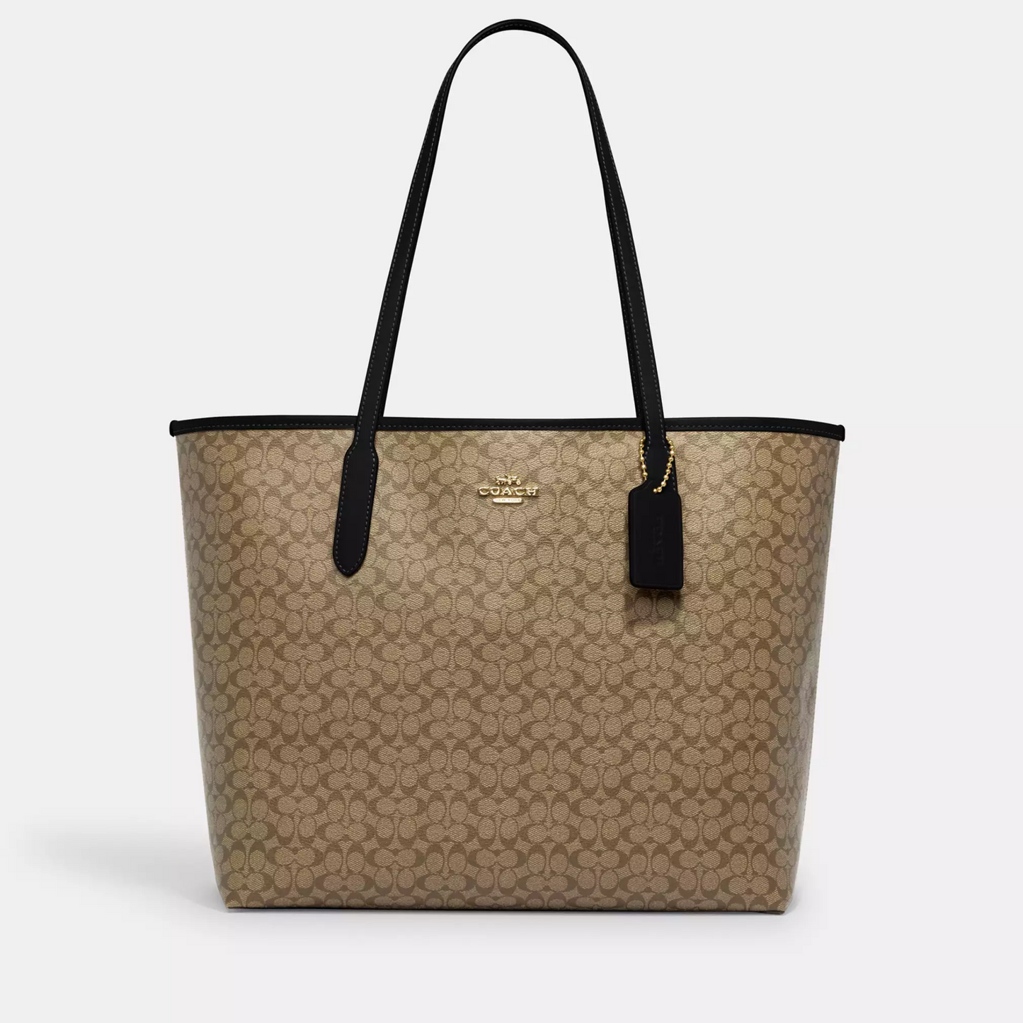 COACH SHOULDER BAG CJ942 KHAKI MONOGRAM FOR WOMEN in Egypt