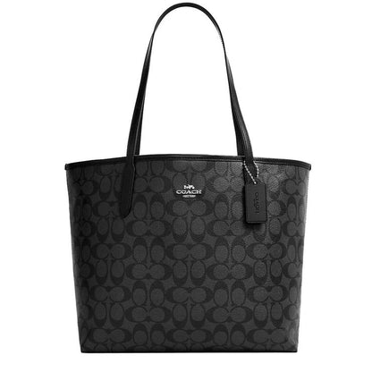 COACH SHOULDER BAG F5696 BLACK MONOGRAM FOR WOMEN in Egypt