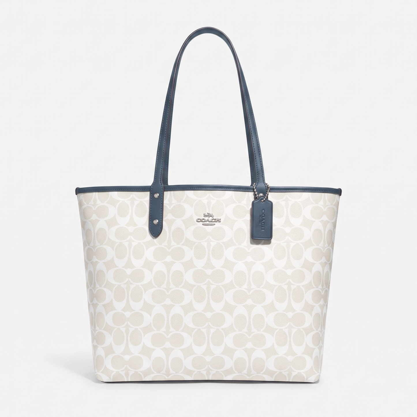 COACH SHOULDER BAG Reversible 91361 WHITE&BLUE FOR WOMEN in Egypt