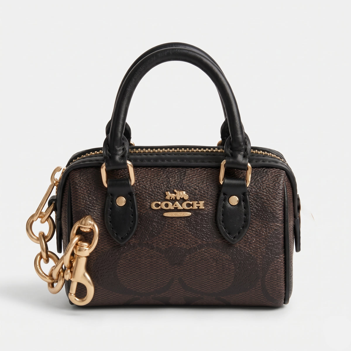 COACH WALLET & KEY CHAIN CU278  BLACK&BROWN  FOR WOMEN in Egypt