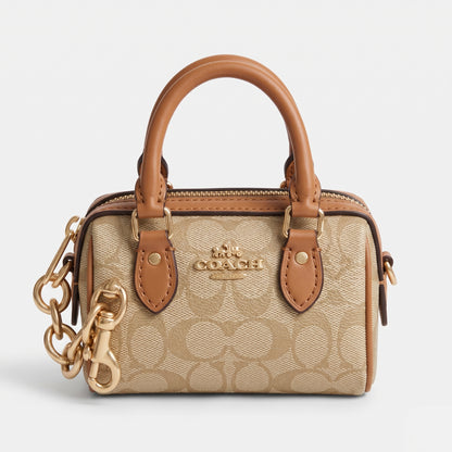 COACH WALLET & KEY CHAIN CU278 HAVAN&BEIGE FOR WOMEN in Egypt