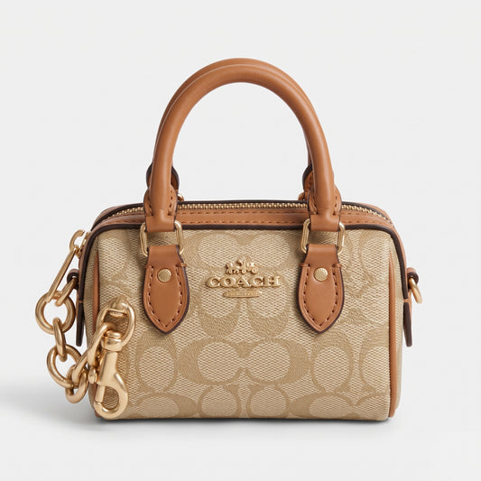 COACH WALLET & KEY CHAIN CU278 HAVAN&BEIGE FOR WOMEN in Egypt