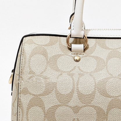 C-O-A-C-H CROSSBODY BAG F83607 BEIGE MONOGRAM&WHITE FOR WOMEN
