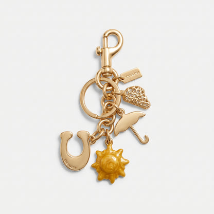 C-O-A-C-H KEY CHAIN GOLD FOR WOMEN
