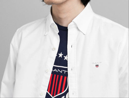 G.a.N-T. Oxford Shirt Regular Fit Long Sleeves