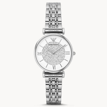 EMPORIO ARMANI WATCH AR1925 SILVER FOR WOMEN in Egypt